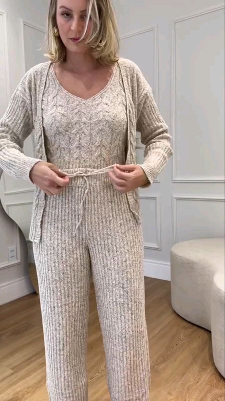 Adicione  no Carrinho 👆 Conjunto mousse feminino estiloso moda inverno elegante  confortável#estilo#conforto#elegancia