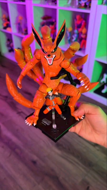 Indicado Boneco Articulado Montável Blokees Naruto Shippuden Legend 01 Kurama Nine Tails Colecionável Model Kit#NarutoShippuden#kurama#toys#toy