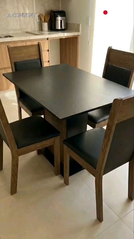 Conjunto Sala de Jantar Madesa 4 Cadeiras #saladejantar #4cadeiras #madesa #conforto #acheinashopee #cozinha #casadecor