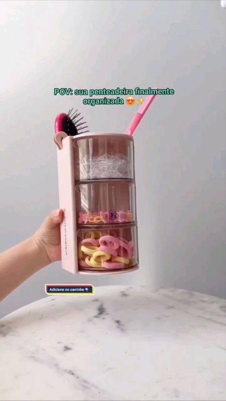 Adicione no carrinho👆🏻 Organizador Multifuncional de Maquiagem 💄✨ #organizadordemaquiagem #penteadeiraorganizada #makeorganizada #achadinhoshopee