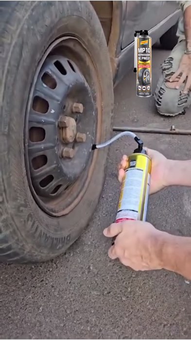 🚗 Reparador de Pneus Instantâneo MP10 | Emergência Rápida #carro #pneu #automotivo #automovel #reparador #masculino #homem #viral #reparo #viagem