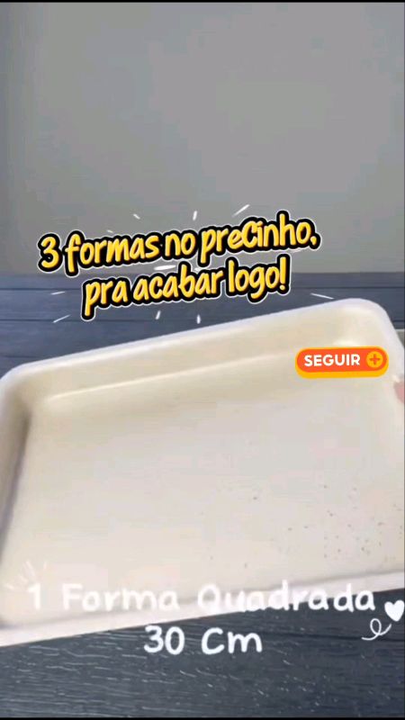 Jogo 3 Formas Assadeiras Antiaderente Retangular Bolos Pudim #formadebolo #formadepudim #formaantiaderente #retangular #bolo #forma #jogodeforma