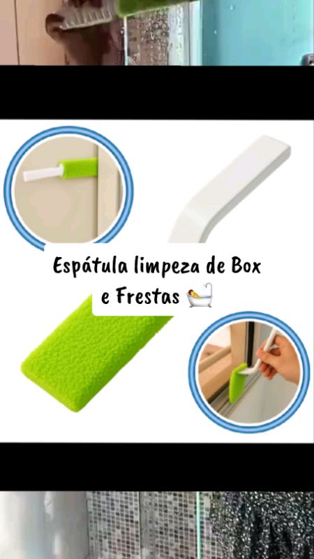 Espátula Limpa Vidros de Microfibra | Limpeza de Box Janelas Frestas Portas #limpezadevidros  #limpezadacasa  #utensiliosdelimpeza #boxlimpo #espatula