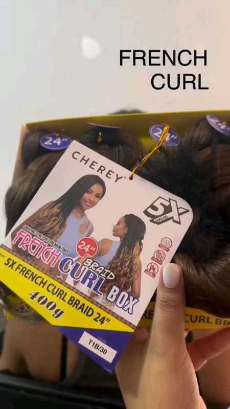 cabelo Jumbo Pontas onduladas french curl braids #frenchcurl #trancista #tranças #frenchcurl #frenchbraids #frenchcurls