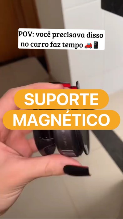 Adicione no carrinho👆🏻 Suporte Magnético com Ventosa para Celular #publi #suportedecelular #acessoriosparacarro #achadinhostech #gadgets