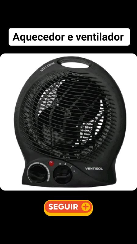 #Aquecedorventisol#Aquecedortermoventilador elétrico 3 em 1 com termo ventilador A1 - #Ventisol #saopaulo #Ofertasquebrilham