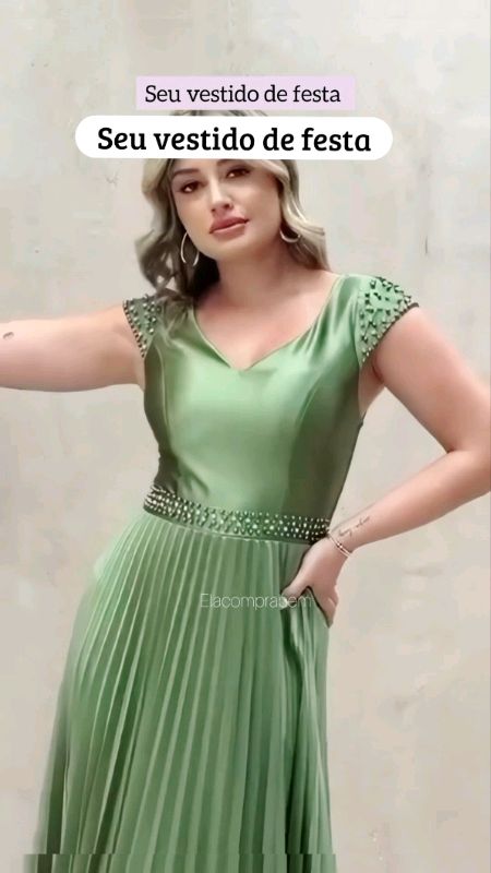 Aproveita!#vestido #vestidodefesta #lookdefesta #moda #vestidoverde #roupa