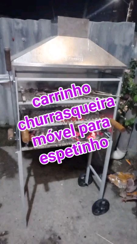 carrinho de espetinho churrasqueira móvel para espetinho ambulante #churasqueira #carrinho #espetinho #churasqueira #churasco #carrinhodeespetinho