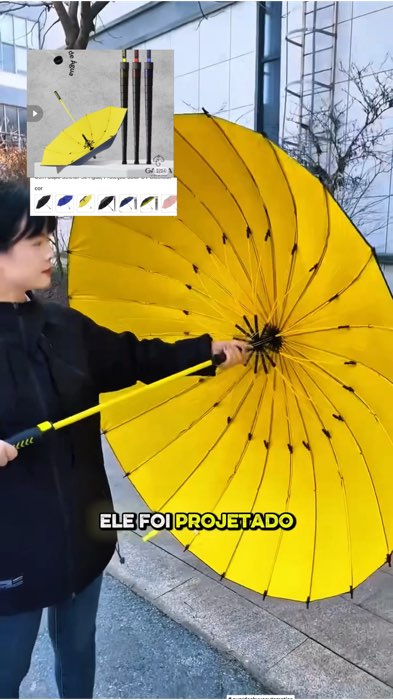 ￼Guarda-Chuva Grande Reforçado Automático #guardachuvaautomatico #guardachuvareforcado #guardachuvagrande