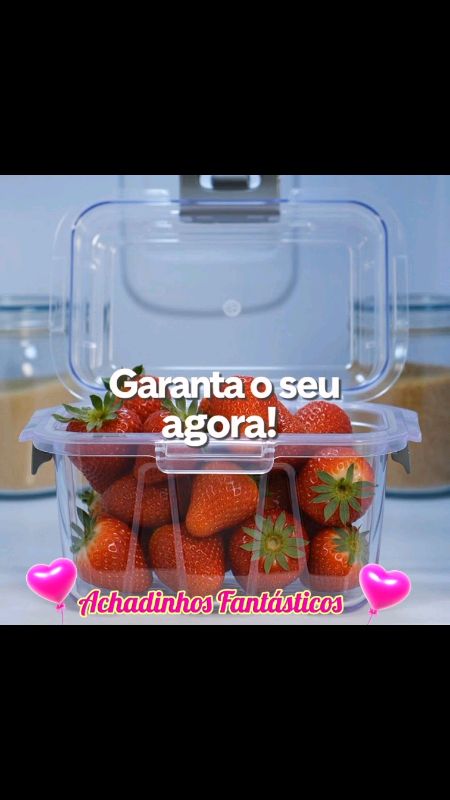 Pote Hermético com Vedação a Vácuo Geladeira Tampa Com Bomba Recipiente #pote #potehermetico #armazenamento