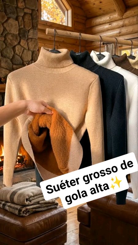 COMPRE CLICANDO NO CARRINHO LARANJA ⬆️ FEITO POR IA #sueter #casaco #blusadefrio