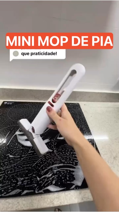 ￼Mini Rodo Esfregão Absorvente Portátil Limpeza Multifuncional Mesa Janela #minimop #minirodo #miniesfregao