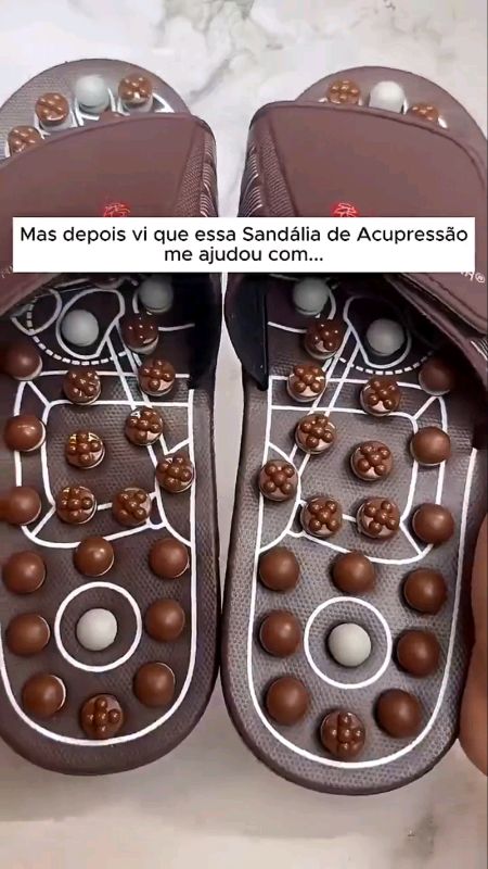 Sandália de Massagem! #sandalia #sandaliamassageadora #acupressao #massageadordepes