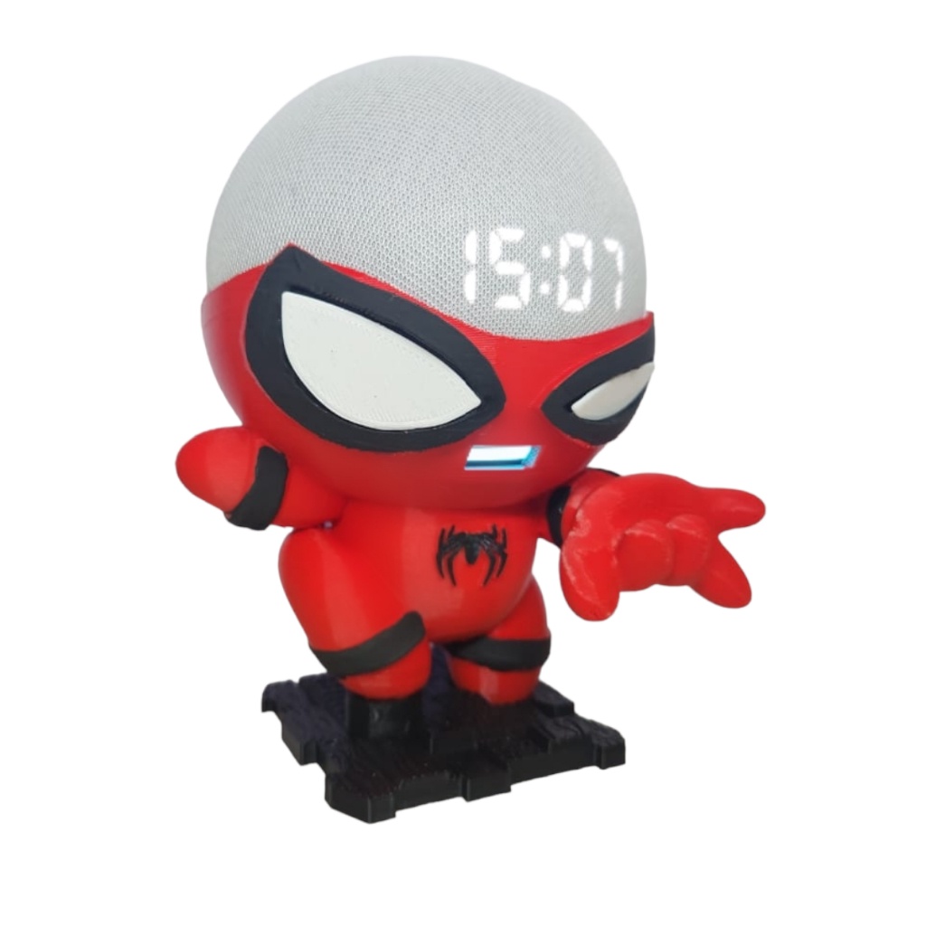Suporte Alexa Echo Dot 4 ou Echo Dot 5 Homem Aranha / Spider Man Marvel Presente decoração criativa