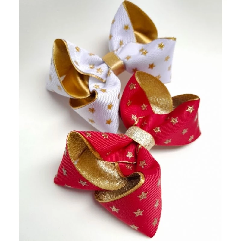 Laço Boutique /Laço de cabelo/ Estrela de Natal