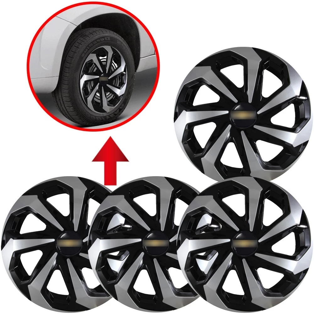 4 Carlotas Esportivas aro 15 Spider Compatível Agile Astra Celta Chevette