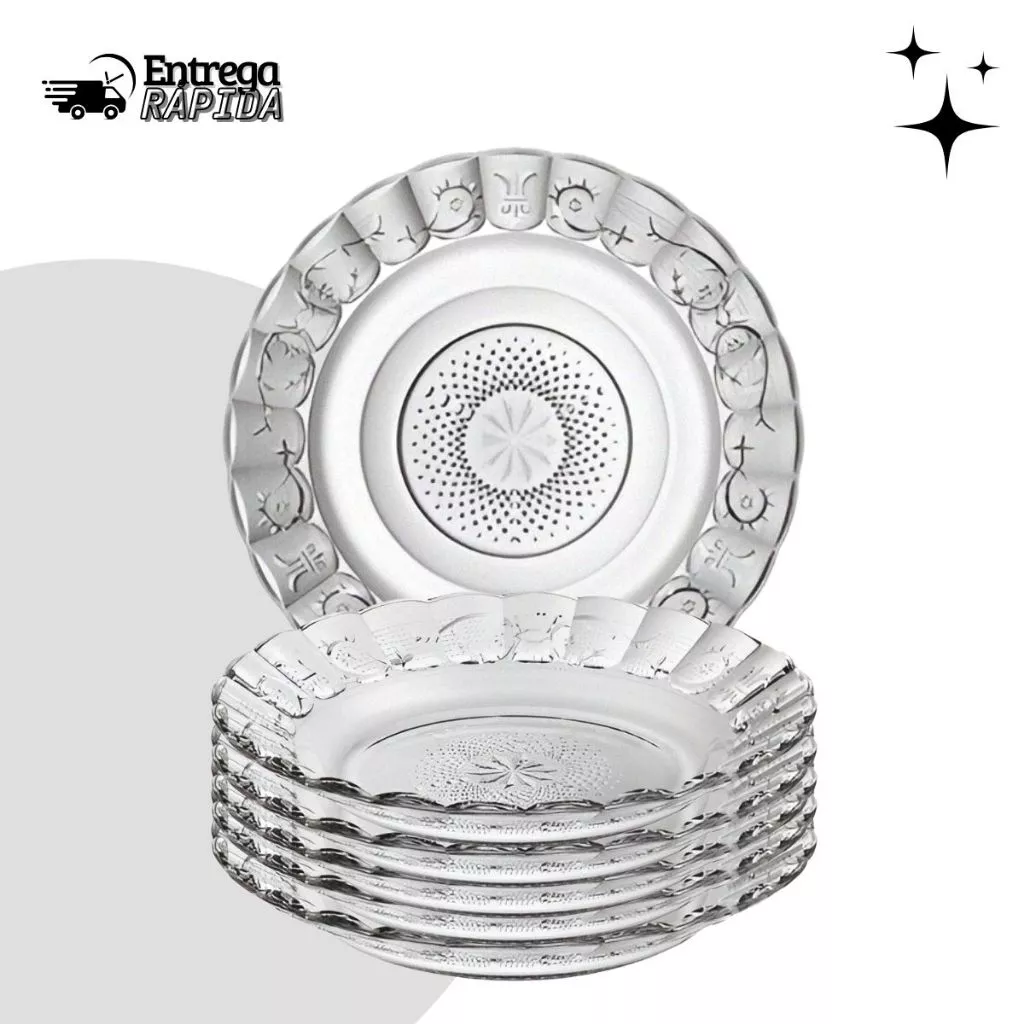 Conjunto com 6 Pratos Fundos Egípcios