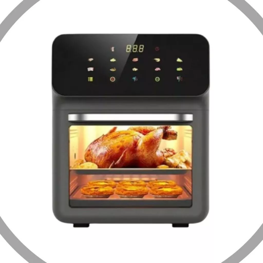 Fritadeira Elétrica Air Fryer FORNO LCK Preta/Inox  220V - 3XZ STORE