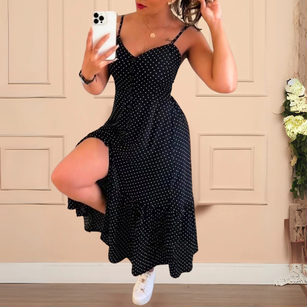 Vestido MIDI no crepinho Cor Preto Elegante Com Regulador Com Bojo e Forro Modelo Botão Frontal