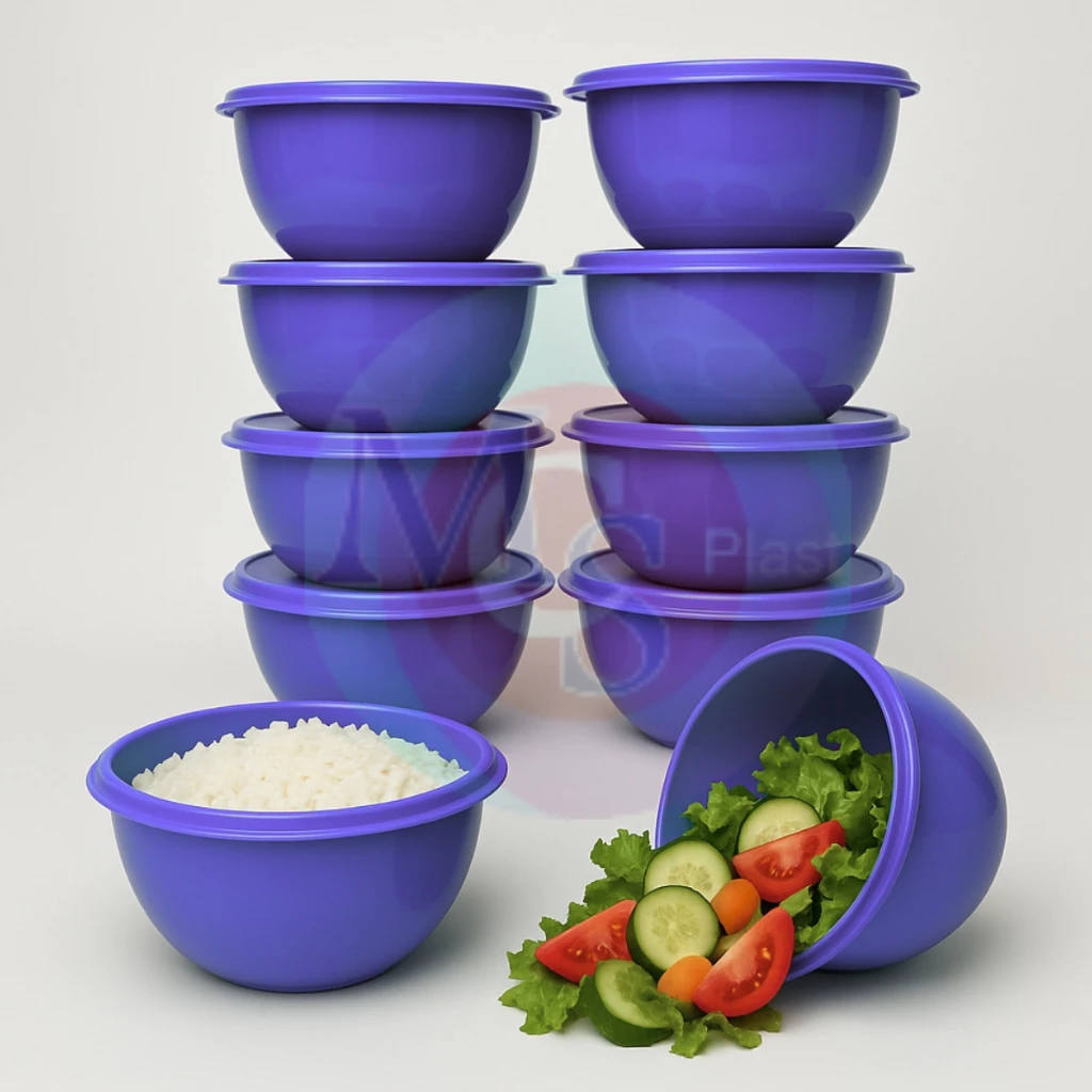 Kits 10 Potes Tupperwares Redondas 700ml