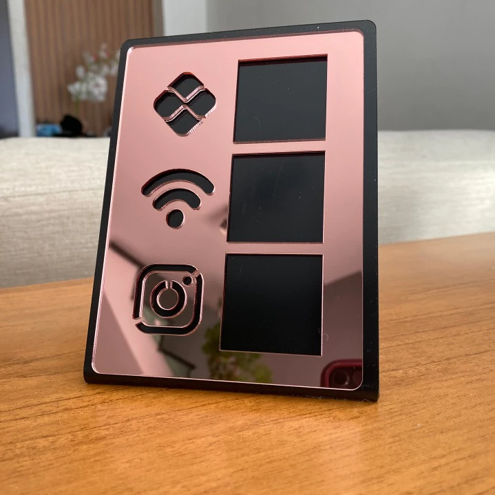Placa Pix Display Acrílico