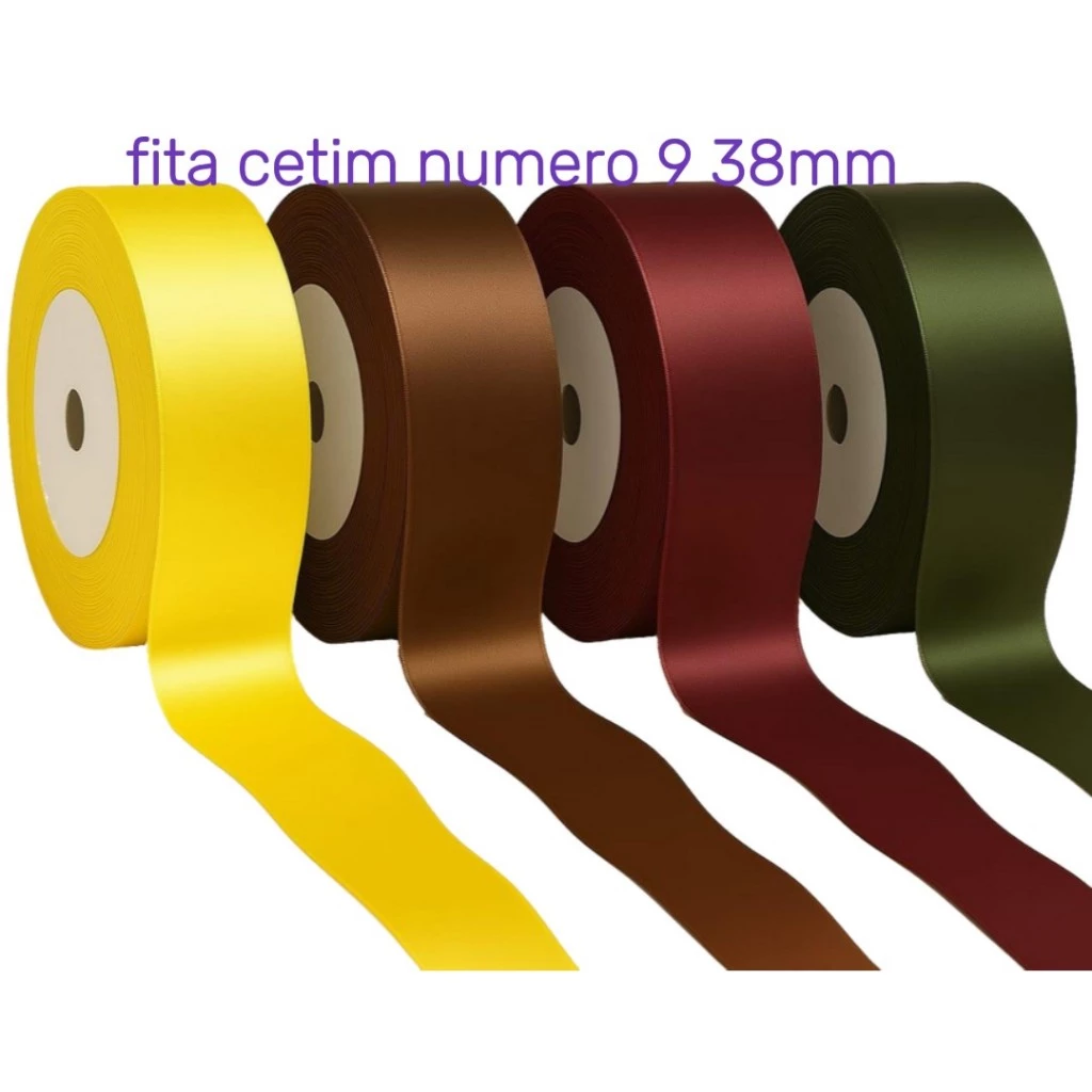 Fita de Cetim Nº9 38mm,11m / 23m / 45m - 