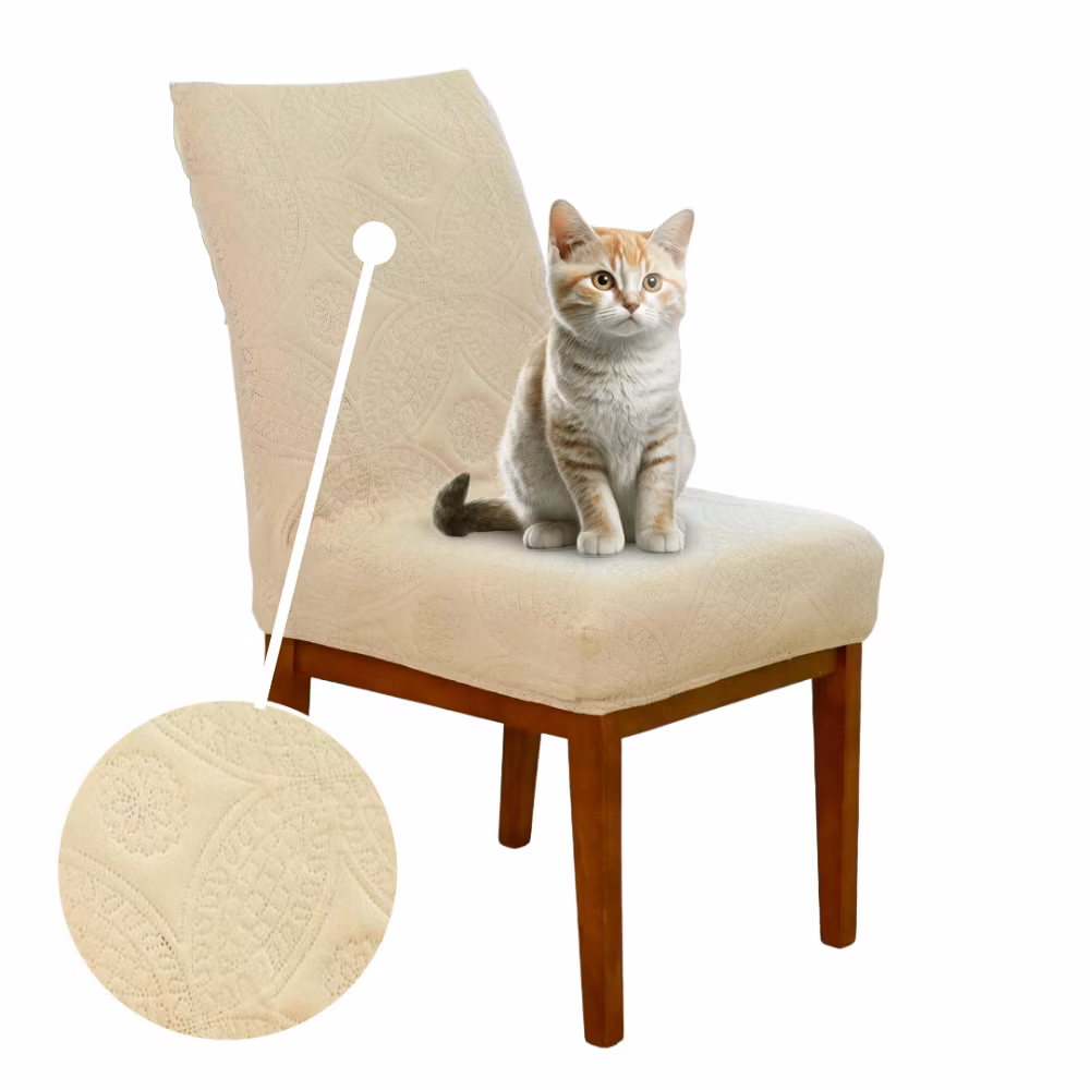 Proteja suas Cadeiras com Estilo: Capas de Cadeira de Jantar Anti-Gato à Prova de Arranhões