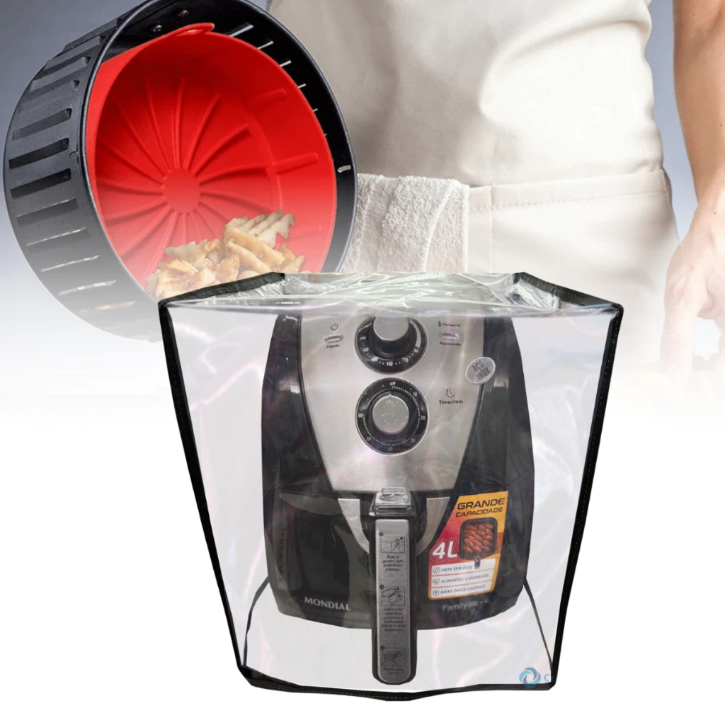 Capa para Air Fryer Mondial Family 4L Cristal