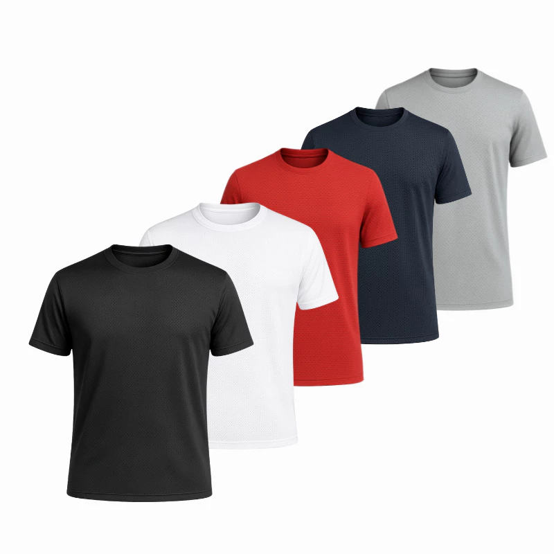 Kit 2 Camisetas de Dryfit Masculinas Premium Tecido Respirável UV50 Musculação Treino, Corrida Atividades Fisicas