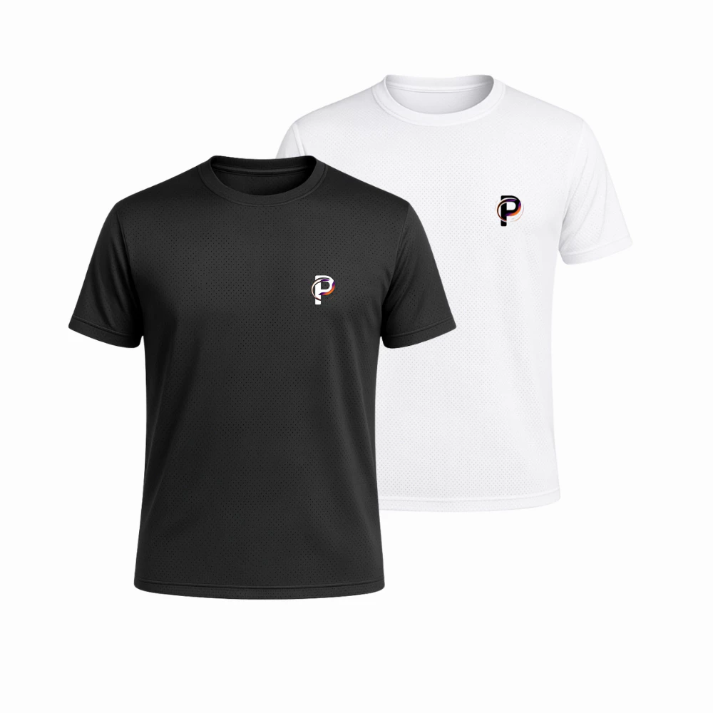 Kit 2 Camisetas de Dryfit Masculinas Premium Petra Sports Tecido Respirável UV50 Musculação, Corrida e Atividades Geral