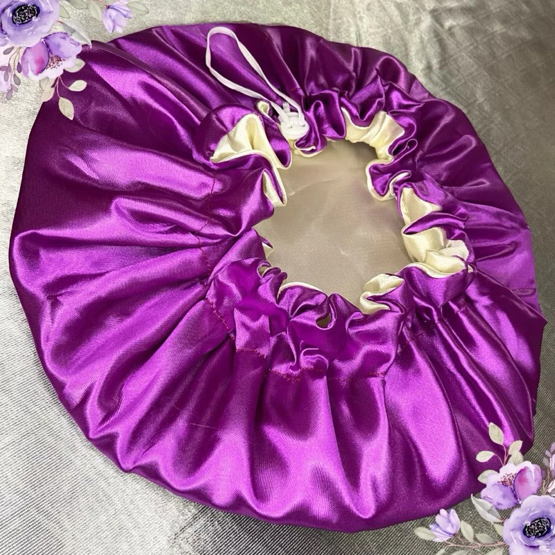 Kit 2 Toucas de Cetim Dupla Face Regulavel  Premium Escova Mágica + Escova Polvo Frete Grátis- Envio imediato