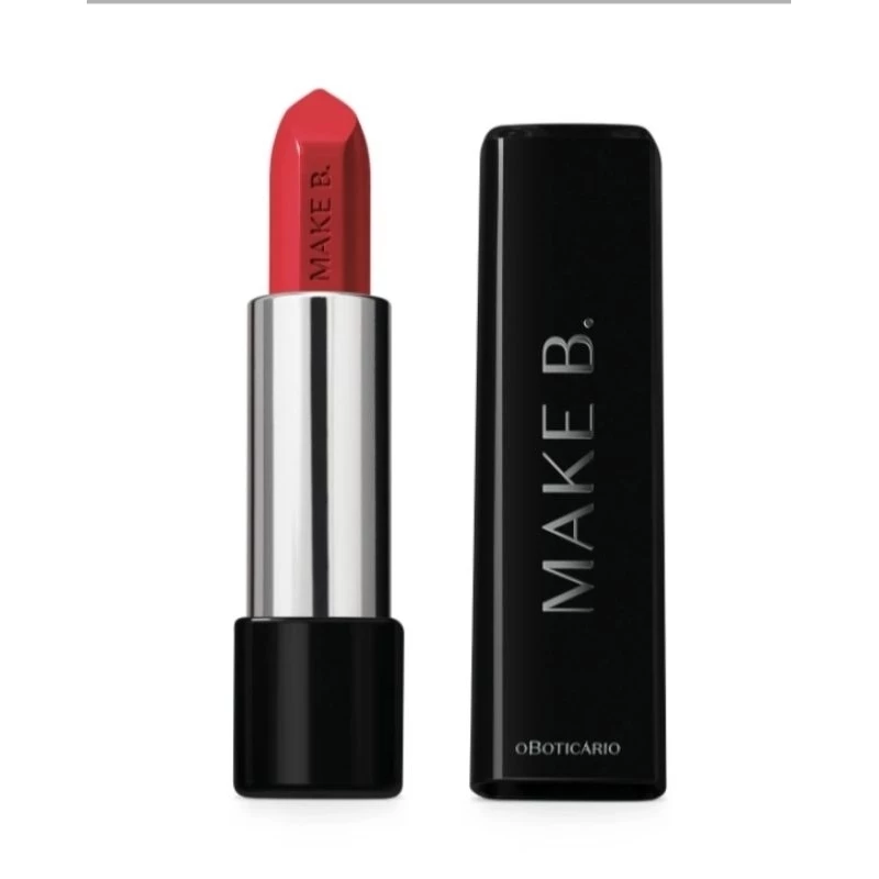 Batom Glossy Vermelho Raspyberry Make B. 3,6G