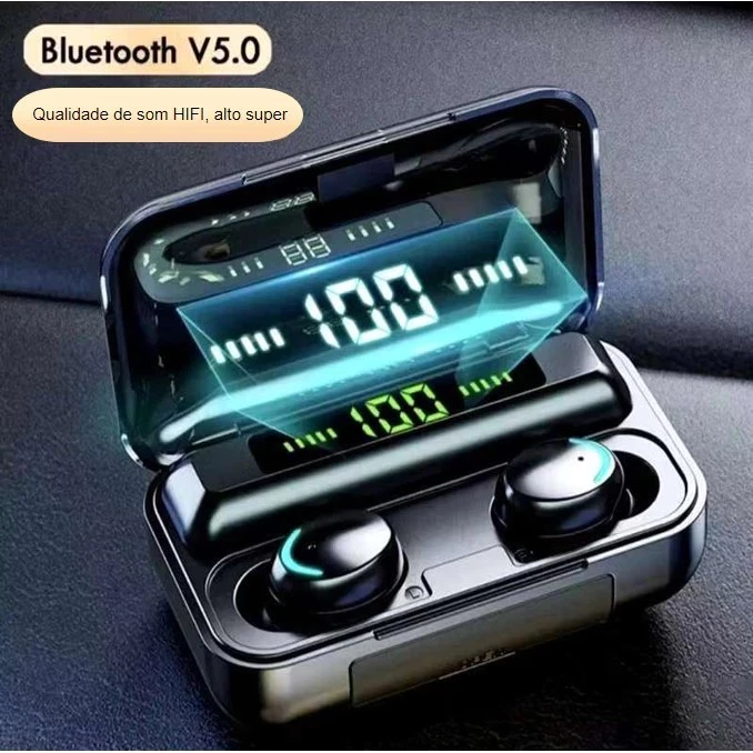 Fone De Ouvido m10 Sem Fio tws Fone De Ouvido Bluetooth Est Reo Com Pod Carregador Bluetooth 5.0 Fone Presente Premium