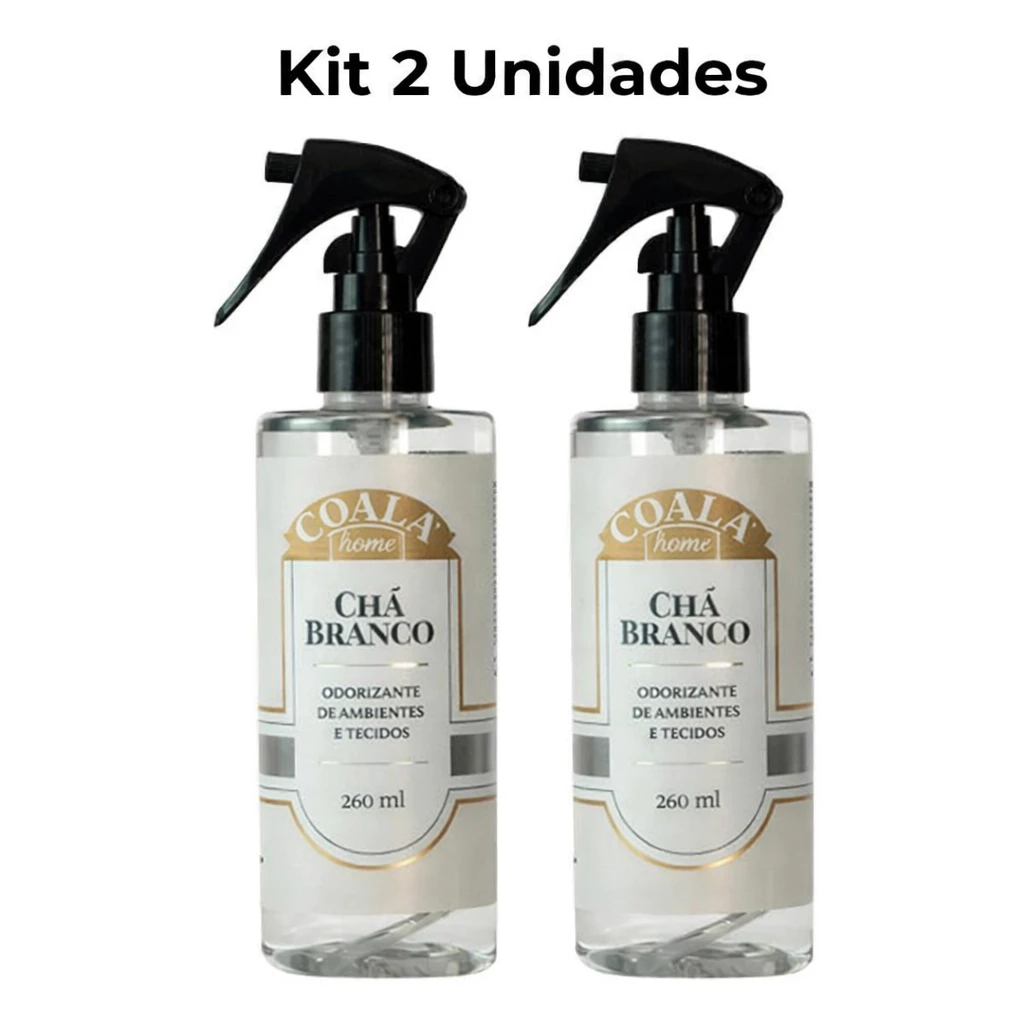 Kit 2 Unidades Coala Odorizante de Ambientes e Tecidos Chá Branco 200ML
