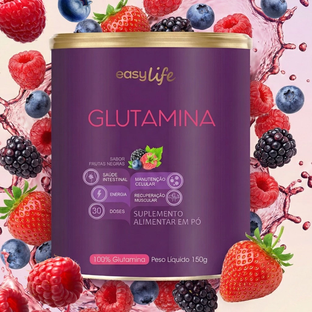 Glutamina Frutas negras 100% PURA Isolada e Micronizada 100% PURA | Vital Z