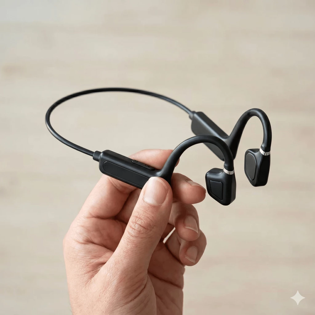 Fone bluetooth condução óssea Fone esportivo Fone bluetooth ciclismo - Fone bluetooth para corrida QUALIDADE NA CORRIDA