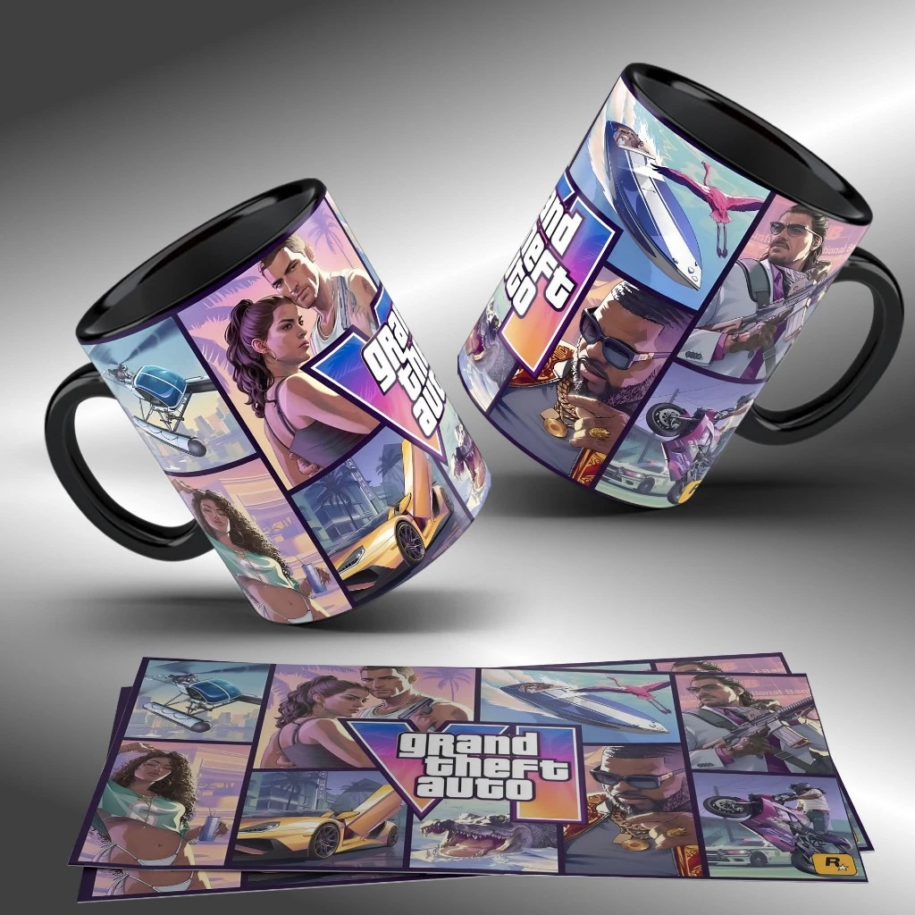 Caneca GTA VI e GTA V