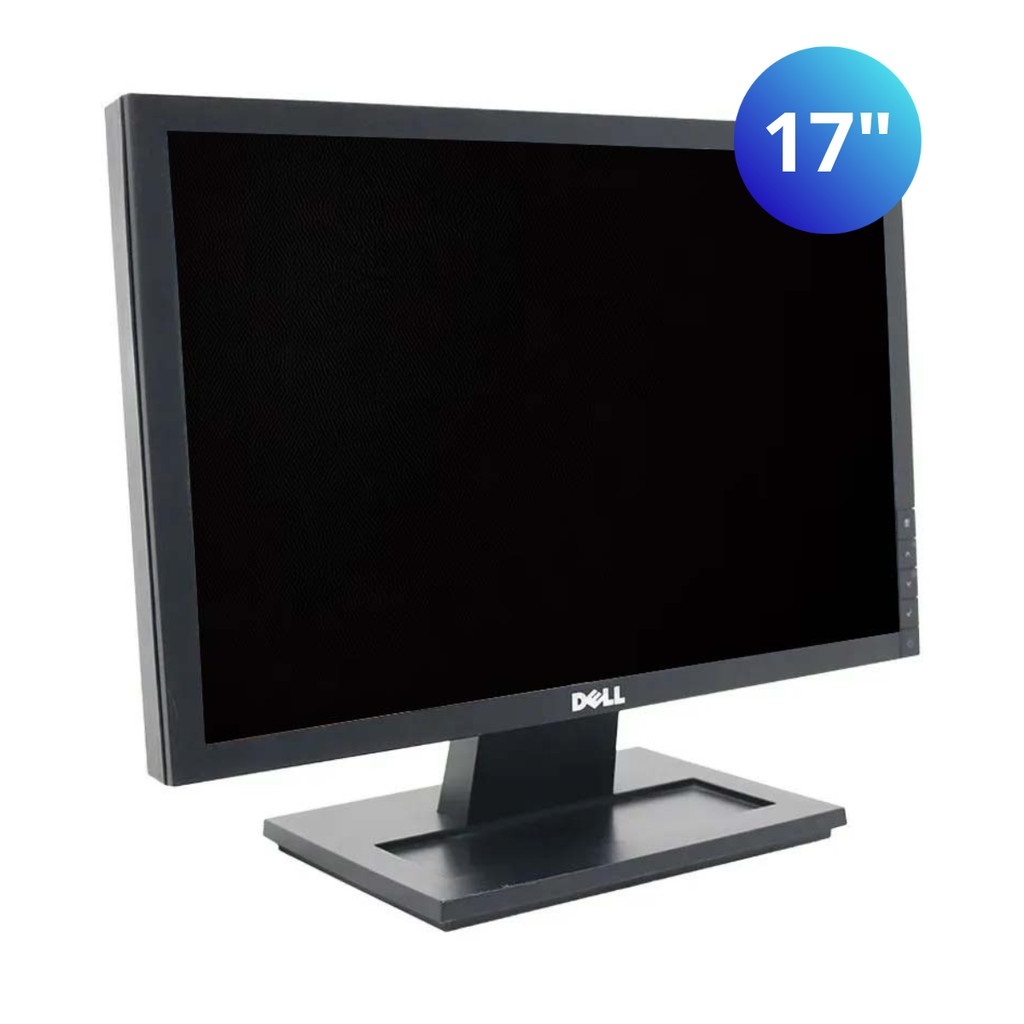 Monitor Lcd 17 Polegadas Widescreem Com Cabos Vga + Força