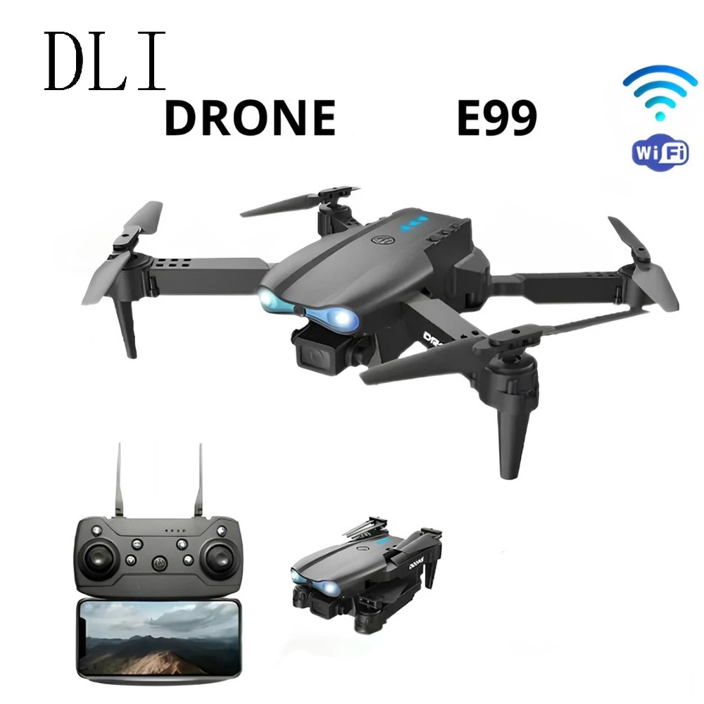 Dli Mini Drone E99 Hd Iniciantes Barato Camera Dupla 2 Baterrias