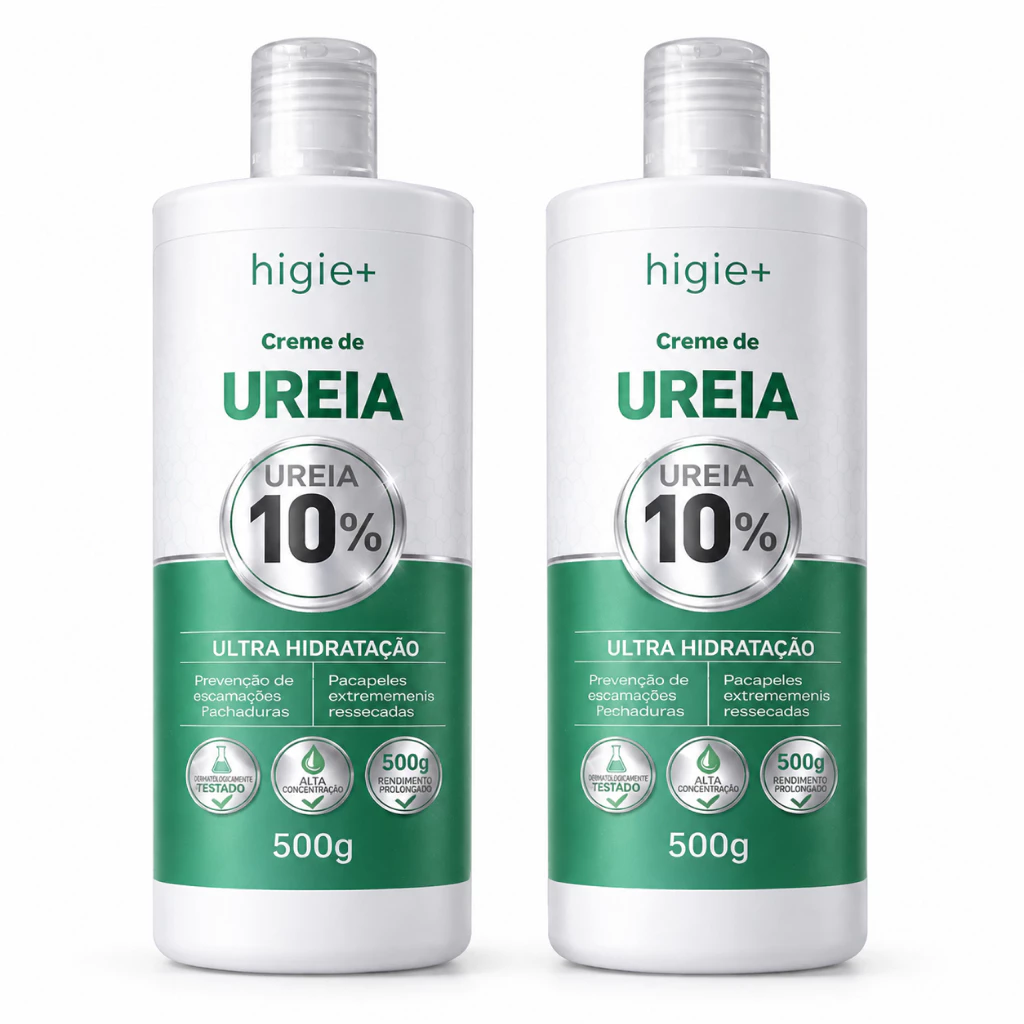Kit 2 cremes de ureia 10% Higie+ (500 g)