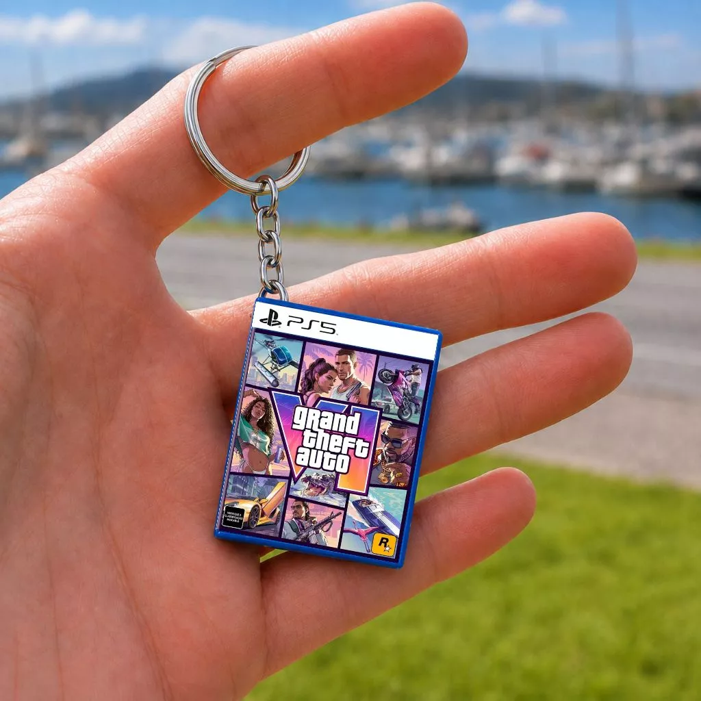 Chaveiro mini capa de GTA 6