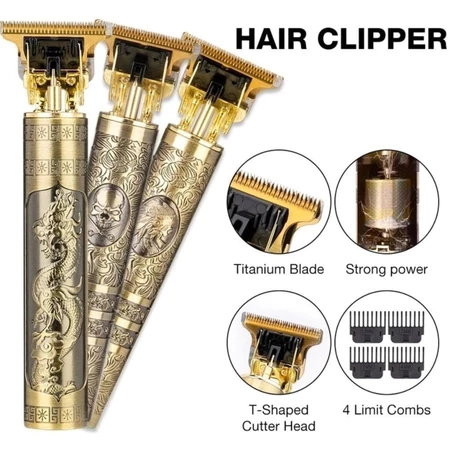 Aparador de cabelo e barba Dragão sem fio USB