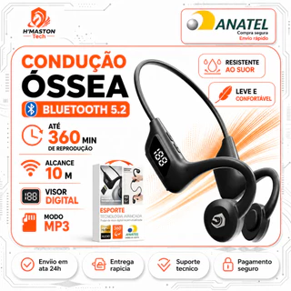 H'MASTON F921 Fone Condução Óssea Para Corrida De Ouvido Para De Esportivo Bluetooth