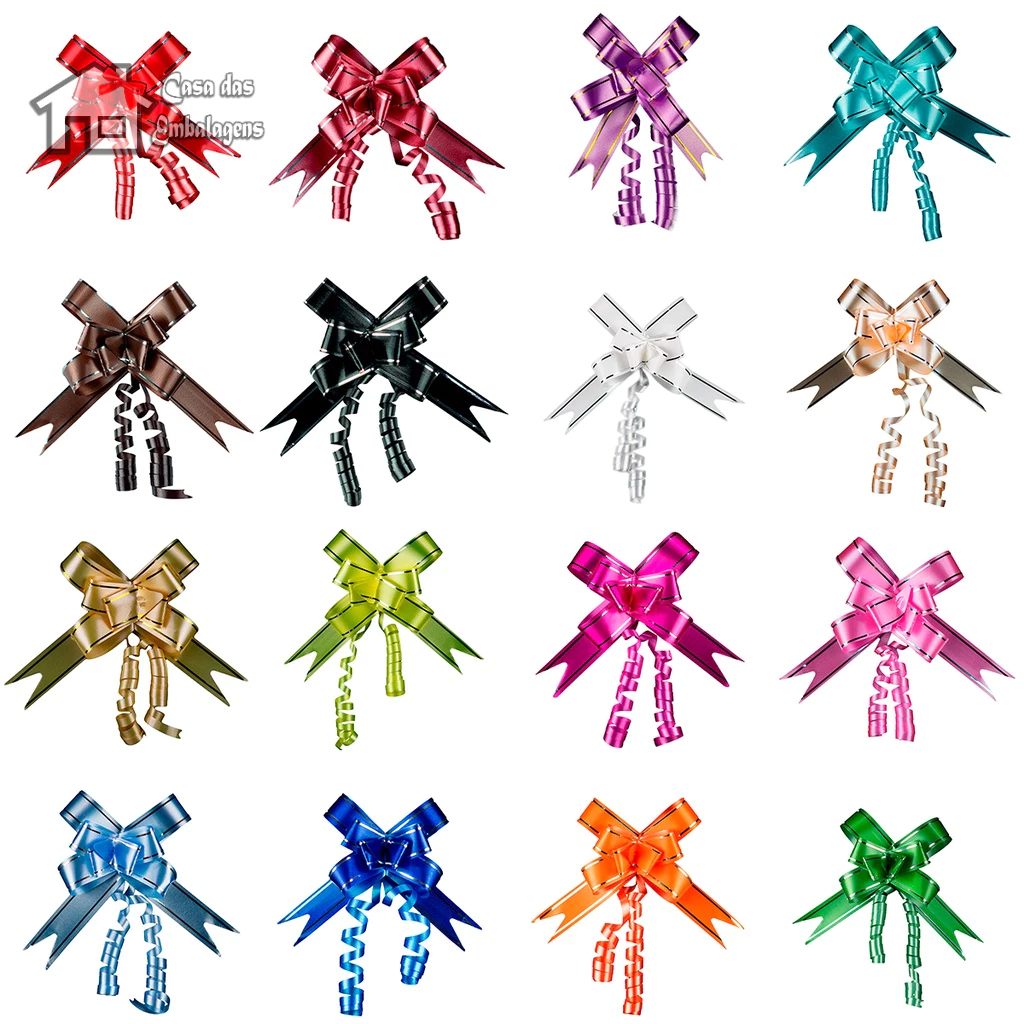 Kit Laço Mágico Pronto Médio 1,8x35cm 30 Unidades Presente, Festas, Lembrancinhas