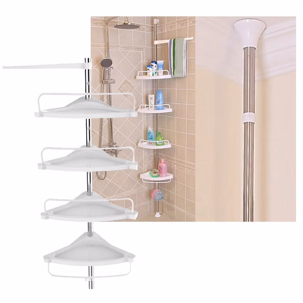 Produto 553- Suporte Prateleira Cantoneira Toalheiro Ajustável