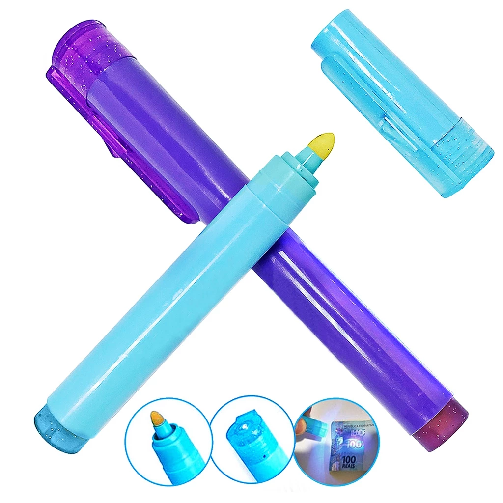Caneta testadora de nota falsa com luz UV Caneta testadora de nota falsa com luz UV