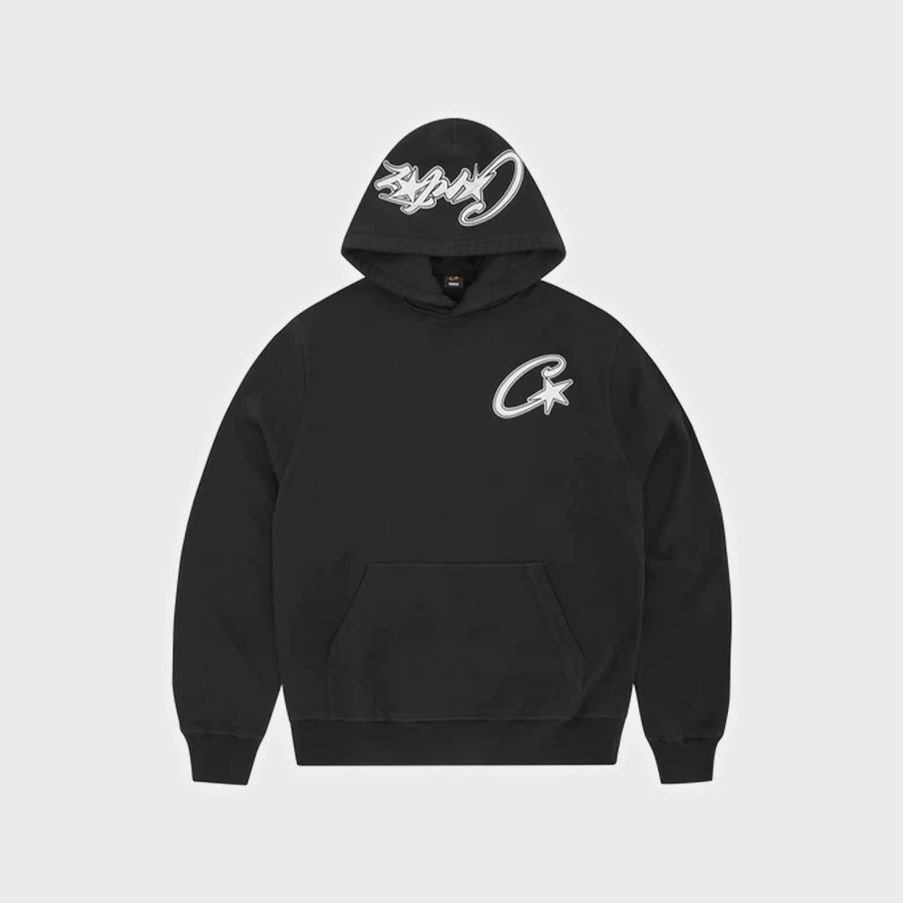 Moletom Satin C Star Masculino Y2K Hoodie Streetwear Confortável - Envio Imediato