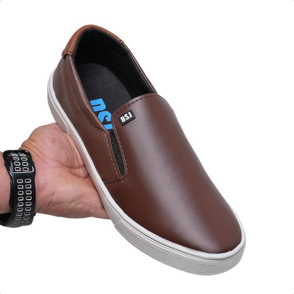 Sapatênis Slip On Sapato Masculino Macio Estiloso Sofisticado