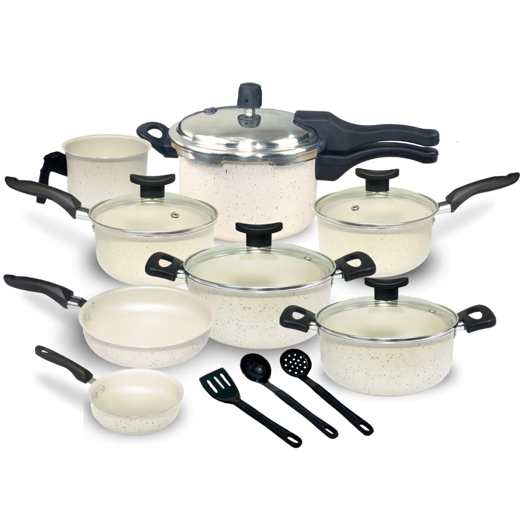 Jogo 11 Peças Panelas Teflon com Panela de Pressão