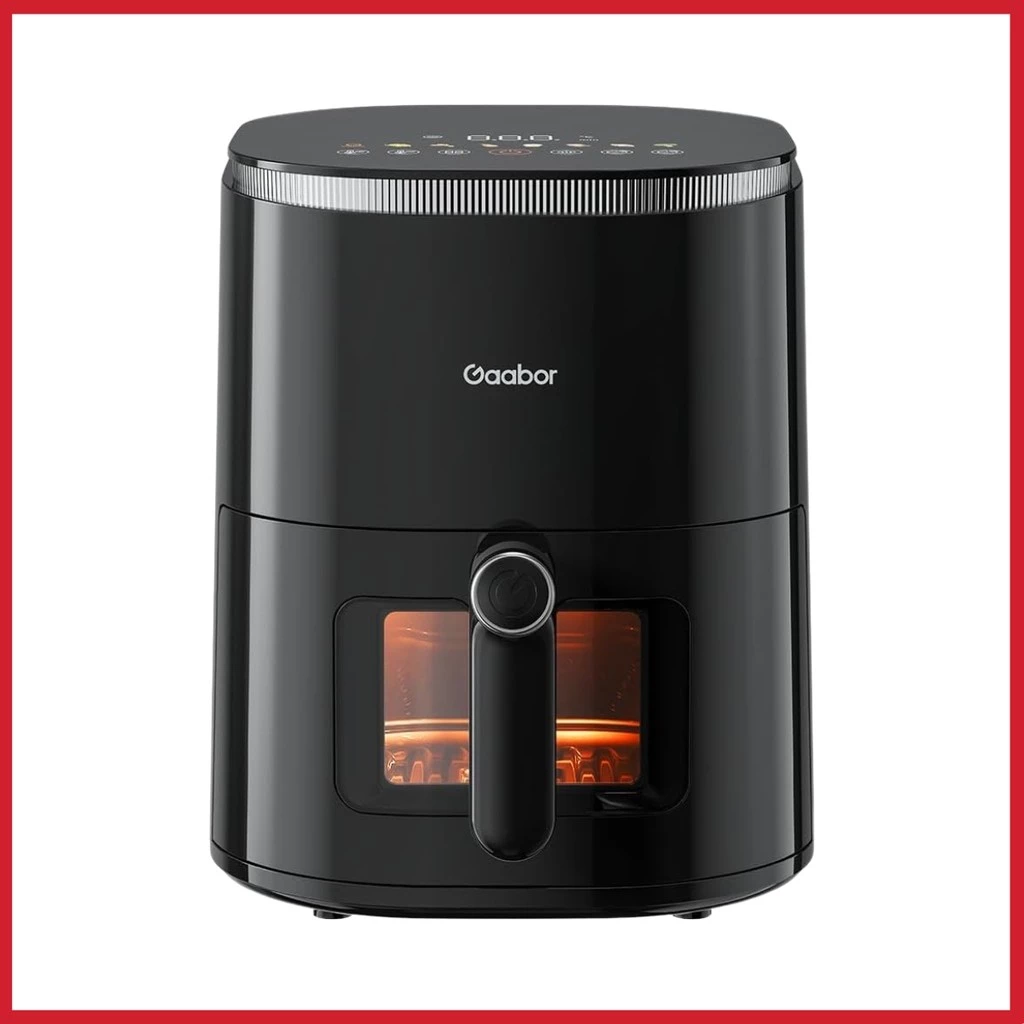 Fritadeira Elétrica Air Fryer Gaabor Duo Digital Touch sem Óleo 4.2L 127V 220V Preto